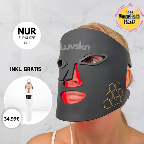 Starter-Set: 3-in1-LED-Gesichtsmaske inkl. Gratis Porenreiniger