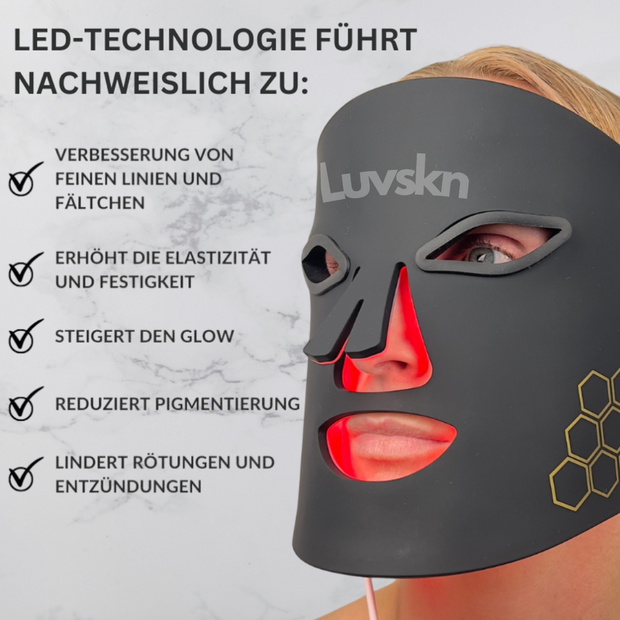 Starter-Set: 3-in1-LED-Gesichtsmaske inkl. Gratis Porenreiniger